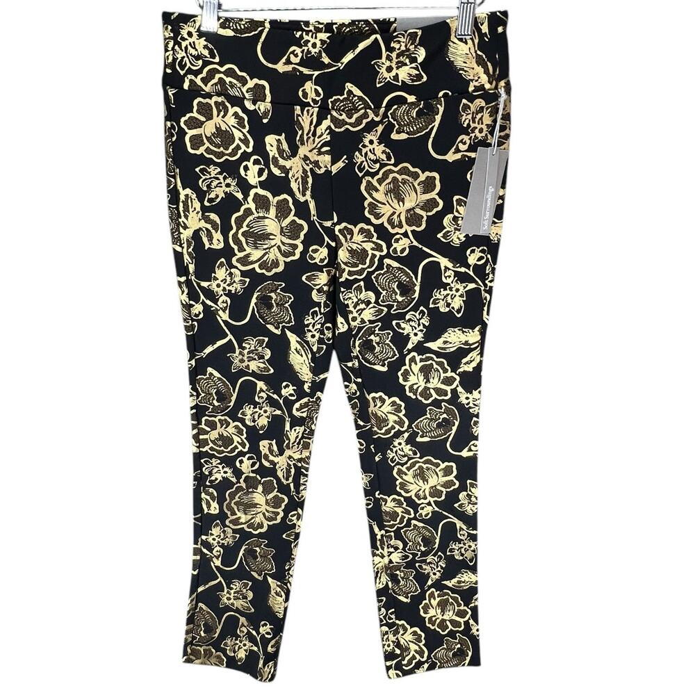 Soft Surroundings Pants Women XS Perfect Ponte Marley Straight Leg Dark Academia
